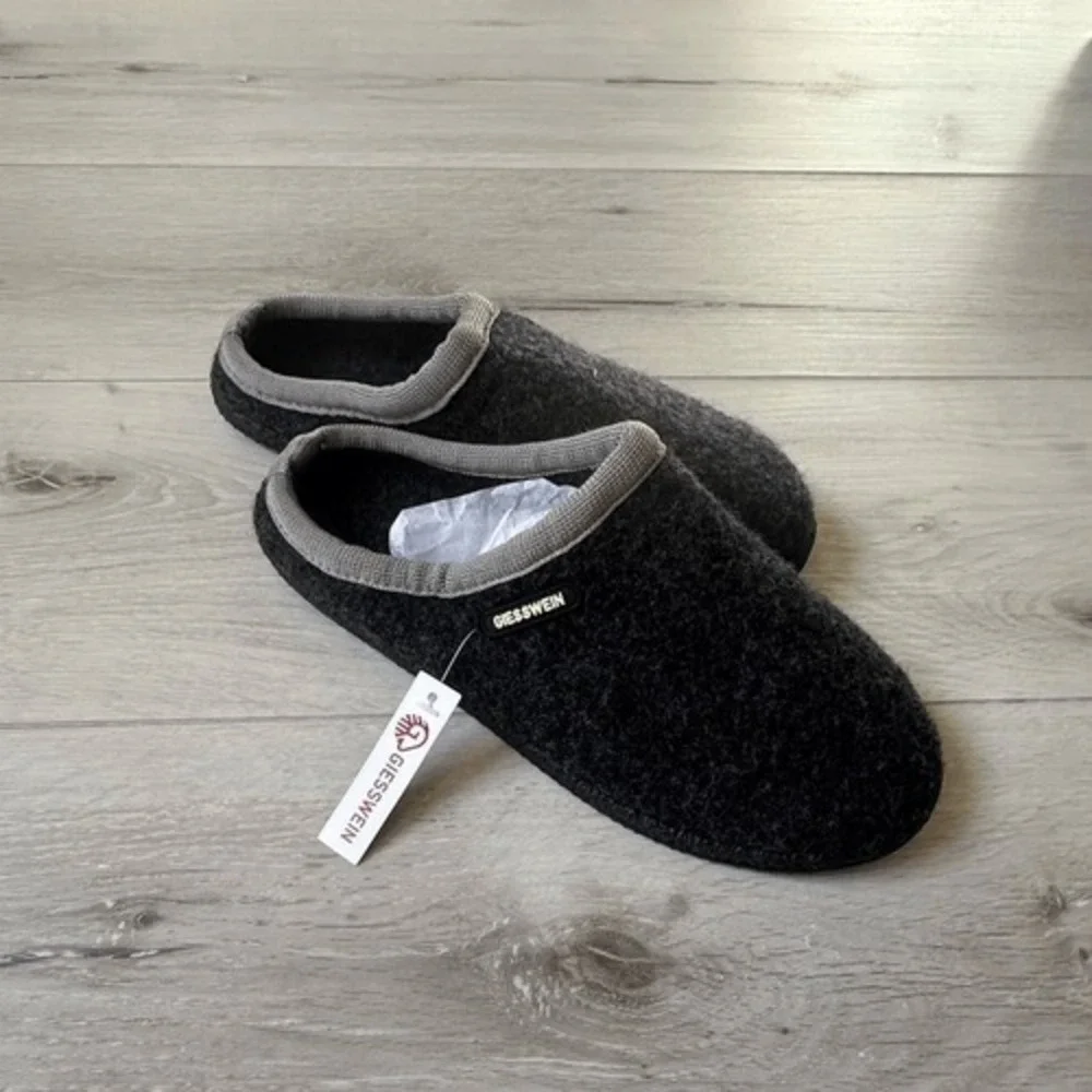 GIESSWEIN Unisex Dannheim Hausschuhe, Anthrazit‎ 019, black New With Tags in PKG